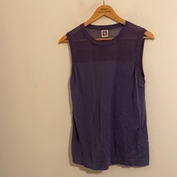 ANNE KLEIN PURPLE TANK TOP SIZE MEDIUM - Picture 1 of 3